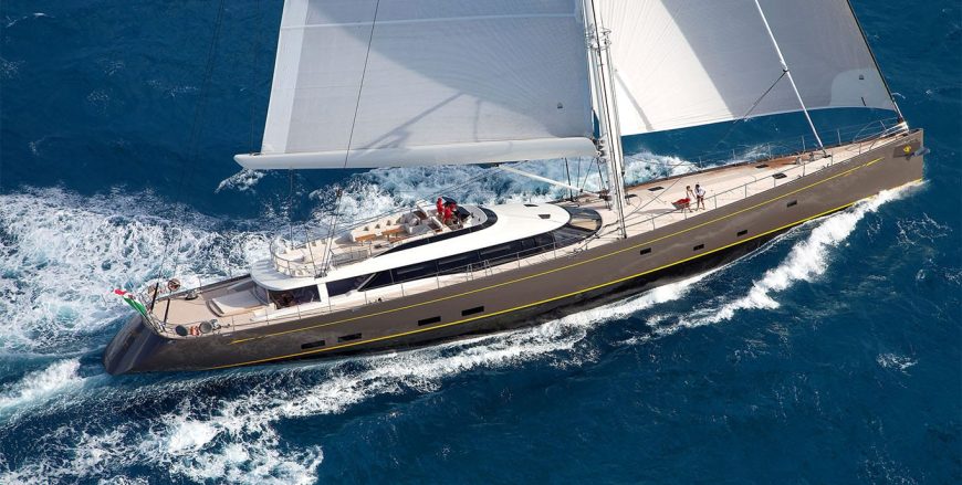 OHANA | 2012 163ft (50m) Luxury Flybridge Aluminium Sail Yacht built by NZ shipyard Fitzroy Yachts