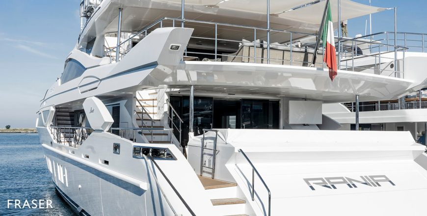 RANIA | 2019 42m (137′ 10″) Luxury Tri-Deck Motor Yacht from Italian shipyard Benetti