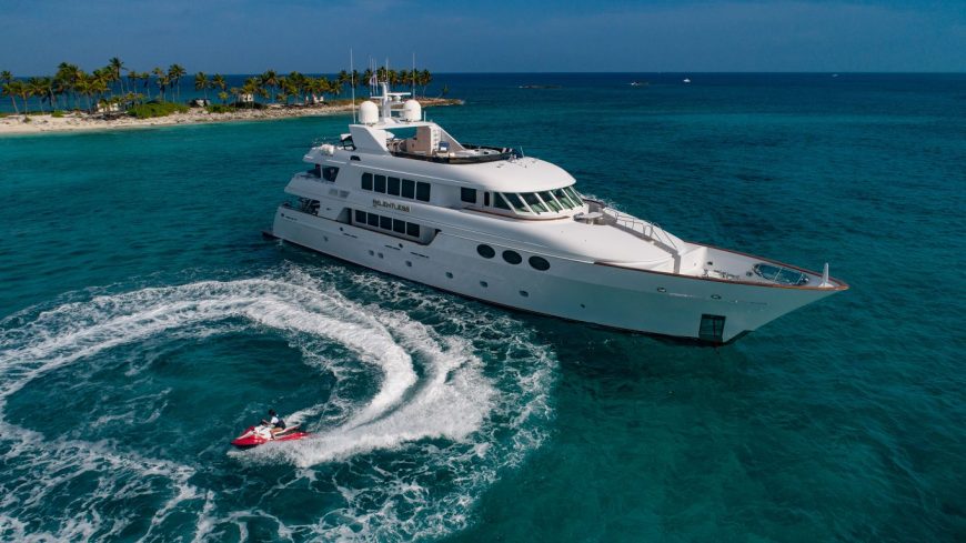 RELENTLESS | 2001 43.28m (142′) Luxury Tr-Deck Motor Yacht from American shipyard TRINITY YACHTS