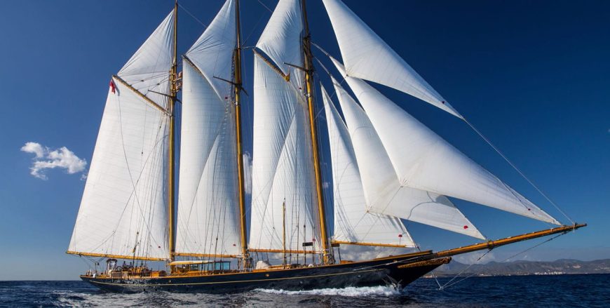 SHENANDOAH OF SARK | 1902 54.35m (178ft 4in) Classic Schooner Steel Sail Yacht from American shipyard Townsend-Downey