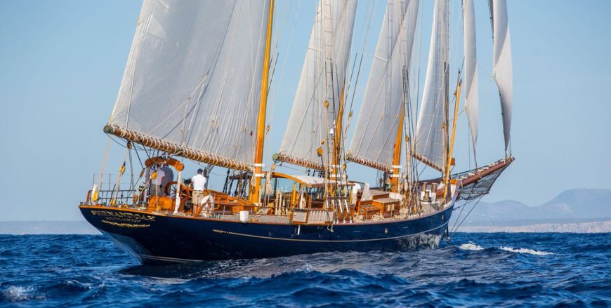 SHENANDOAH OF SARK | 1902 54.35m (178ft 4in) Classic Schooner Steel Sail Yacht from American shipyard Townsend-Downey