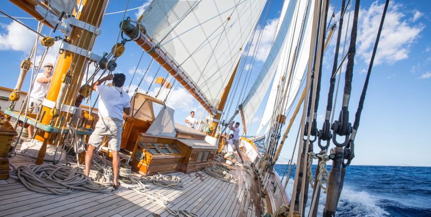 SHENANDOAH OF SARK | 1902 54.35m (178ft 4in) Classic Schooner Steel Sail Yacht from American shipyard Townsend-Downey