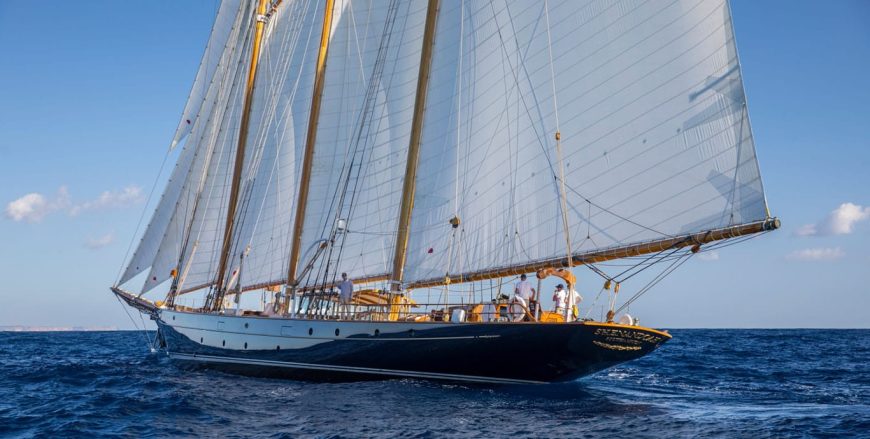 SHENANDOAH OF SARK | 1902 54.35m (178ft 4in) Classic Schooner Steel Sail Yacht from American shipyard Townsend-Downey