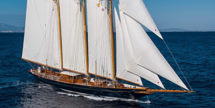 SHENANDOAH OF SARK | 1902 54.35m (178ft 4in) Classic Schooner Steel Sail Yacht from American shipyard Townsend-Downey