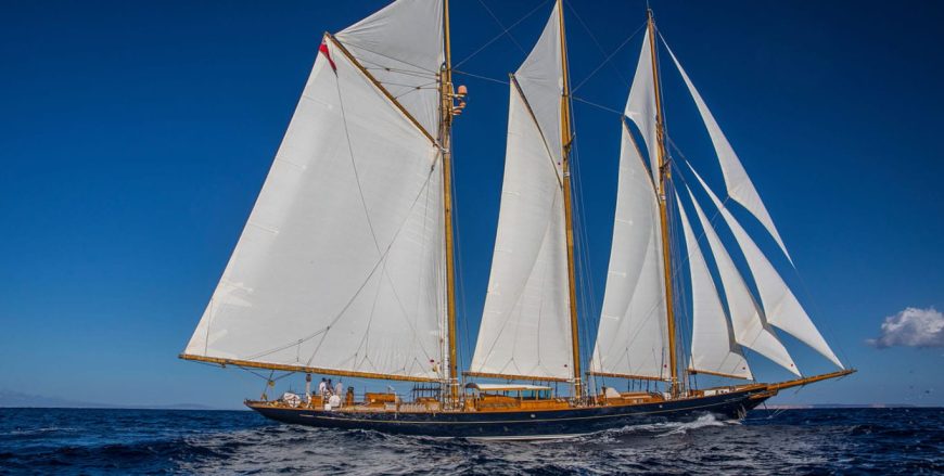 SHENANDOAH OF SARK | 1902 54.35m (178ft 4in) Classic Schooner Steel Sail Yacht from American shipyard Townsend-Downey