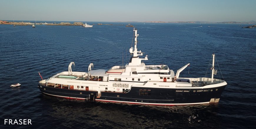 STEEL | 2009 54.85m (179′ 11″) Luxury Steel Explorer Motor Yacht from British shipyard Pendennis