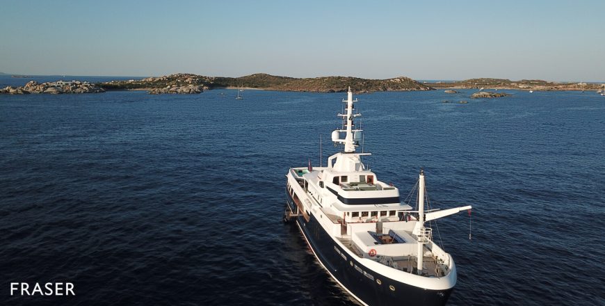 STEEL | 2009 54.85m (179′ 11″) Luxury Steel Explorer Motor Yacht from British shipyard Pendennis