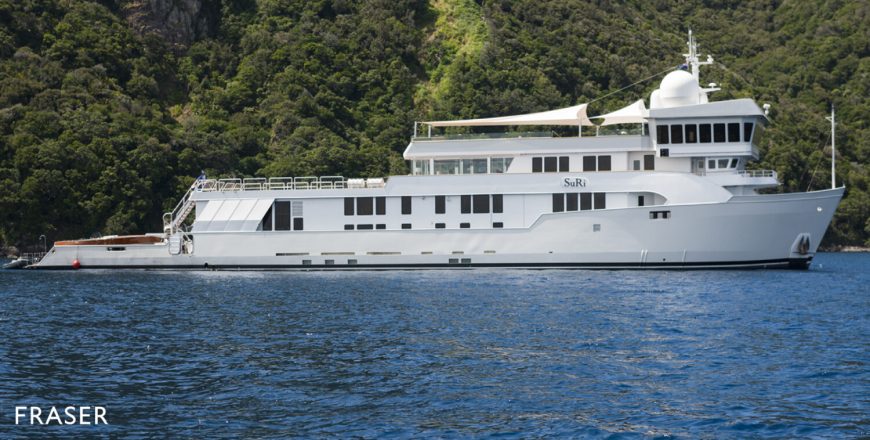 SURI | 1978 63.4m (208′) Luxury Tri-Deck Explorer Motor Yacht from American shipyard Halter Marine