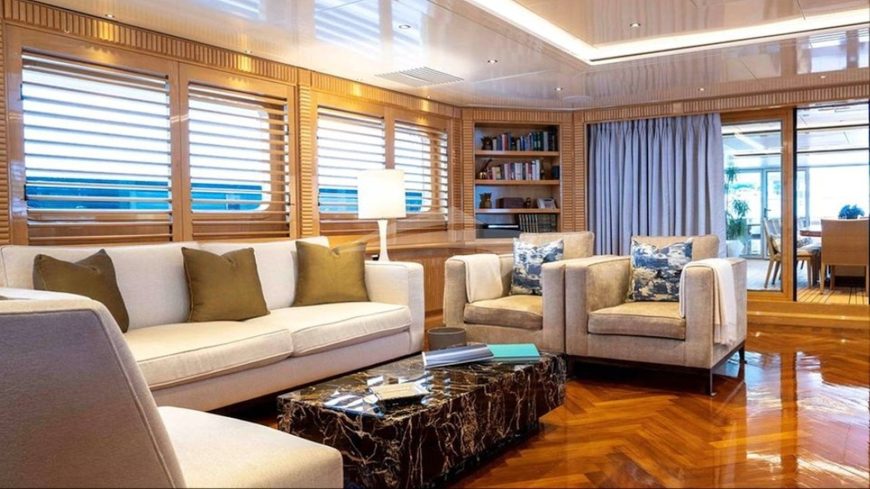 TACANUYA | 1992 56.1m (184′1″) Luxury Tri-Deck Aluminium Motor Yacht from American shipyard SWIFTSHIPS