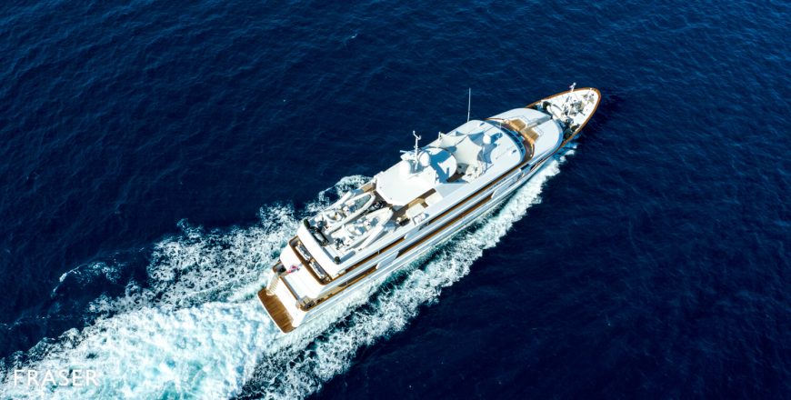 TACANUYA | 1992 56.1m (184′1″) Luxury Tri-Deck Aluminium Motor Yacht from American shipyard SWIFTSHIPS