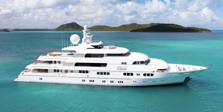 TITANIA | 2006 73m (239′ 6″) Luxury Quad-Level Steel Motor Yacht from German shipyard Lürssen