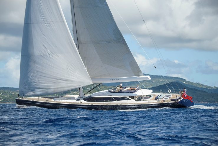 TWILIGHT | 2013 38.14m (125′2″) Ed Dubois design Luxury Flybridge Sloop Sail Yacht from British shipyard OYSTER