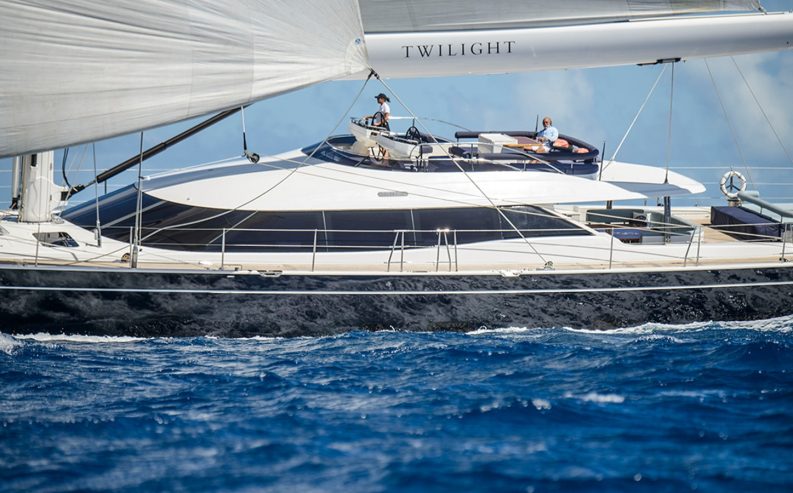 TWILIGHT | 2013 38.14m (125′2″) Ed Dubois design Luxury Flybridge Sloop Sail Yacht from British shipyard OYSTER