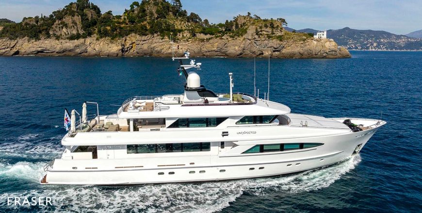 UNEXPECTED | 2001 37.69m (123′ 8″) Tri-Deck Aluminium Explorer Motor Yacht from Dutch shipyard HEESEN