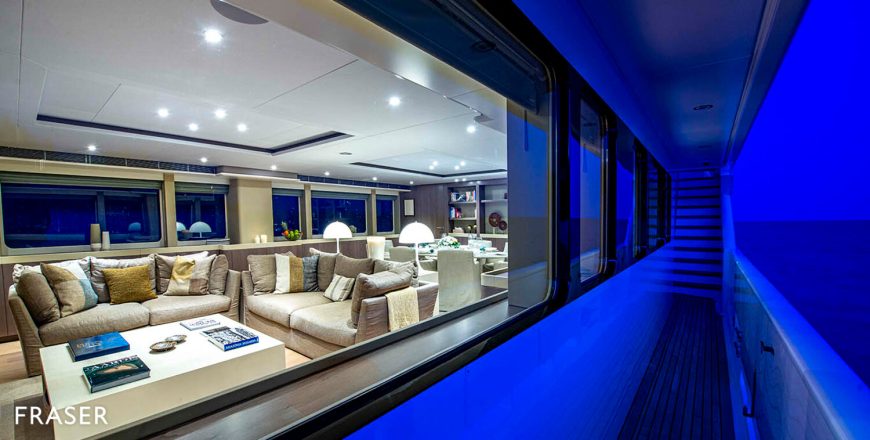 UNEXPECTED | 2001 37.69m (123′ 8″) Tri-Deck Aluminium Explorer Motor Yacht from Dutch shipyard HEESEN