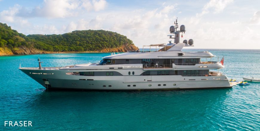 VIBRANCE | 2004 49.3m (161′9″) Luxury Tri-Deck Steel Motor Yacht from Dutch shipyard AMELS