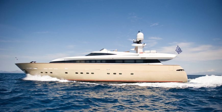 LOANA | 2006 115’ (34m) High Performance Flybridge Aluminium Motor Yacht from Italian shipyard Baglietto