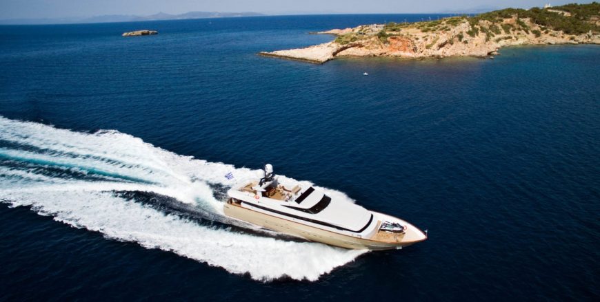 LOANA | 2006 115’ (34m) High Performance Flybridge Aluminium Motor Yacht from Italian shipyard Baglietto