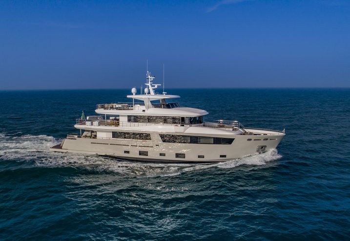 Mimi La Sardine | 2019 33.85m (111’1″) Luxury Explorer Steel Motor Yacht from legendary Italian shipyard CdM