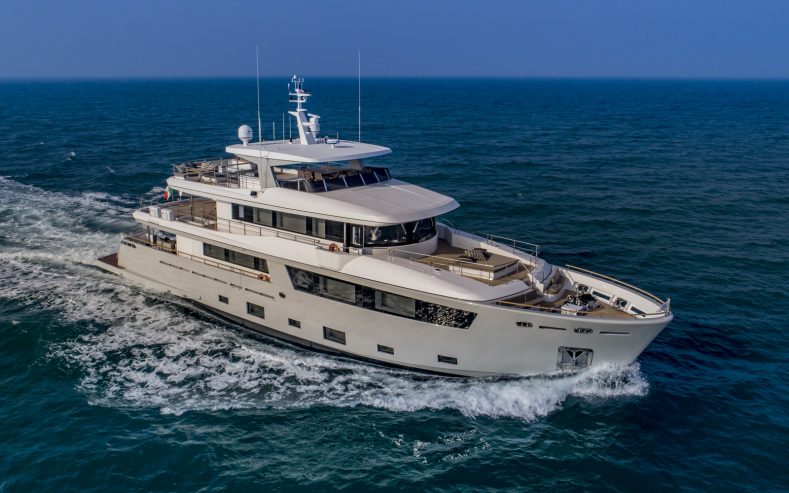 Mimi La Sardine | 2019 33.85m (111’1″) Luxury Explorer Steel Motor Yacht from legendary Italian shipyard CdM