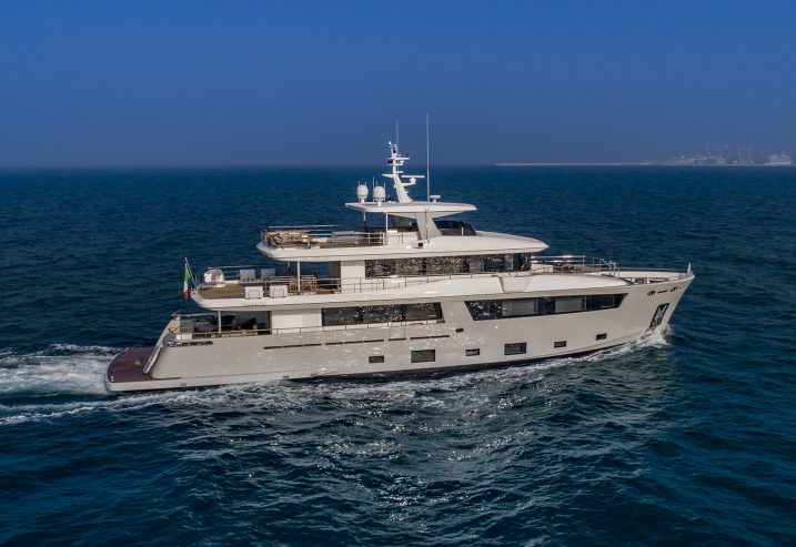 Mimi La Sardine | 2019 33.85m (111’1″) Luxury Explorer Steel Motor Yacht from legendary Italian shipyard CdM