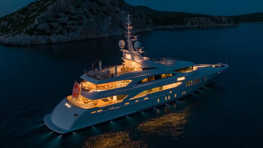 O’MATHILDE | 2018 55.6m (182′ 5″) Tri-Deck Steel Luxury Motor Yacht from famous Greek shipyard GOLDEN YACHTS