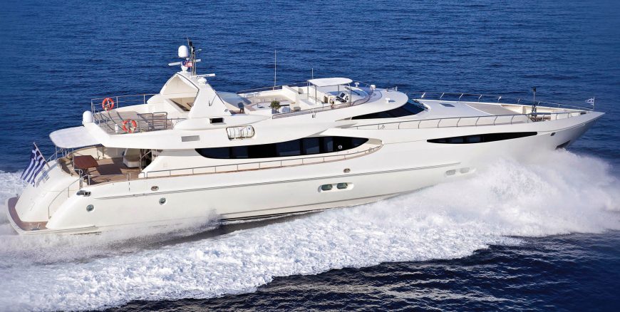 SANJANA | 2004 107’ (32.61m) Luxury Flybridge Motor Yacht from Turkish shipyard Leight Notika