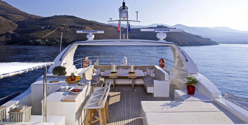 SANJANA | 2004 107’ (32.61m) Luxury Flybridge Motor Yacht from Turkish shipyard Leight Notika