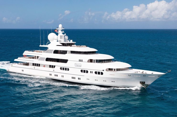 TITANIA | 2006 71m (232′ 11″) Luxury Steel Motor Yacht from German shipyard Lurssen