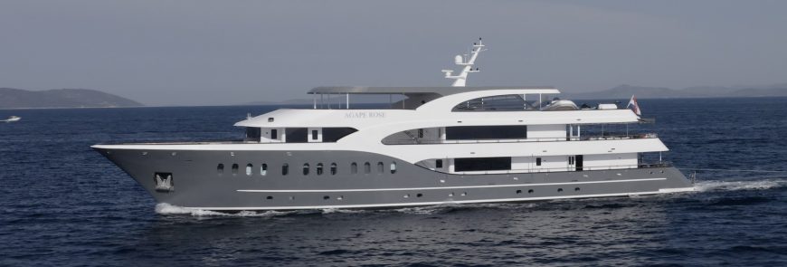 AGAPE ROSE | 2017 48.3m (158′) Luxury Tri-Deck Passenger Motor Yacht from Croatian shipyard Leda