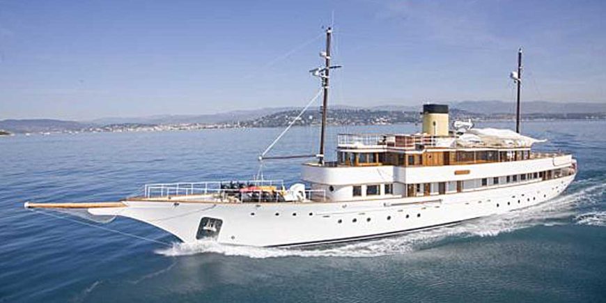 ALICIA | 1930 51m (167’3″) Classic Flybridge Luxury Steel Motor Yacht from American shipyard Defoe Shipbuilding