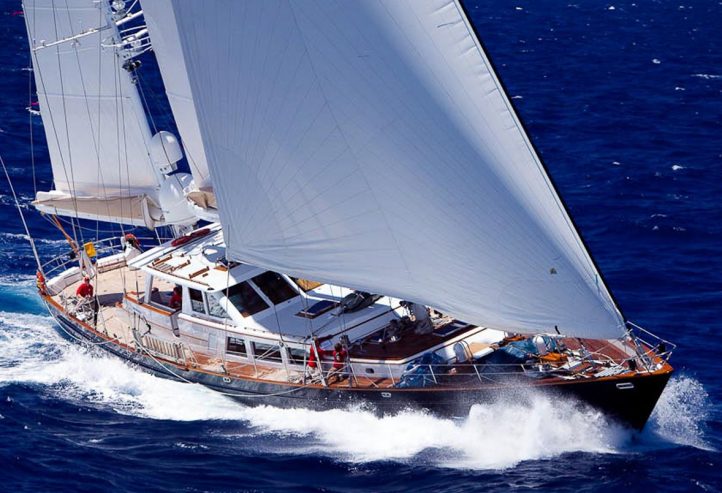 AXIA | 1990 37.5m (123′) Classic Aluminium Sail Yacht from American shipyard Palmer Johnson