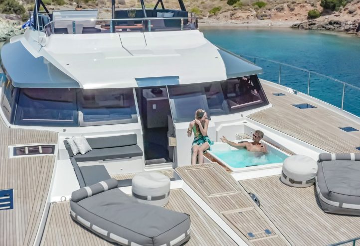 CHRISTAL MIO | 2020 20.42m (67′) Luxury Flybridge Catamaran Motor Yacht from French shipyard Fountaine Pajot