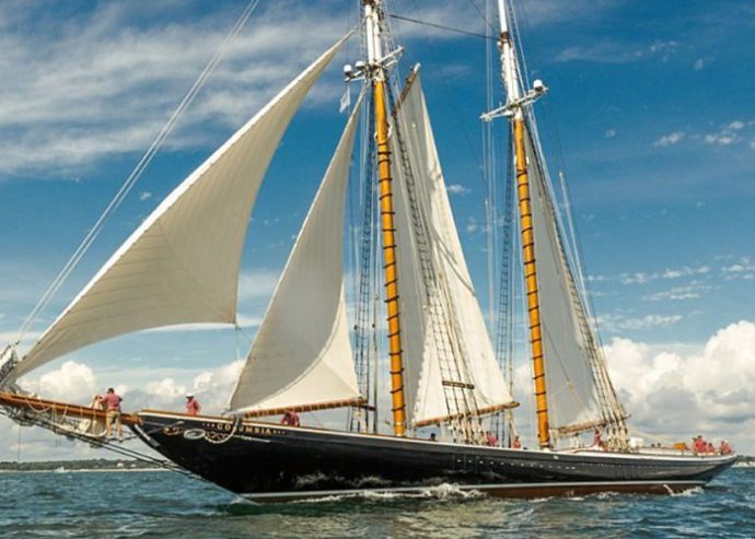 COLUMBIA | 2014 43.03m (141’1″ ) Modern Luxury Steel Schooner Sail Yacht from American shipyard Eastern Shipbuilding