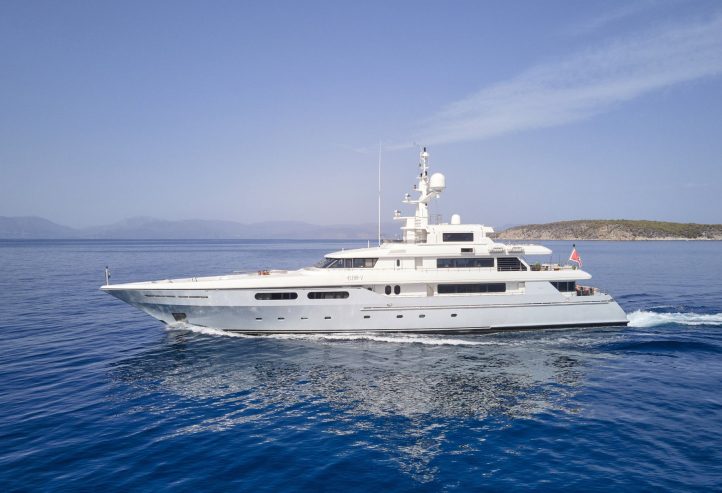 Elena V | 2004 49.9m (163’9″) Tri-Deck Steel Motor Yacht from Italian shipyard CODECASA