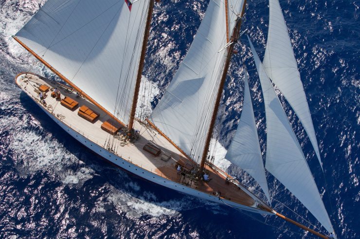 Elena of London | 2009 55m (180’4″) Luxury Cruising Steel Sail Yacht from Spanish shipyard Factoria Naval Marin