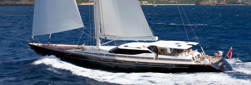 GENEVIEVE | 1996 36.9m (121′) Dubois design Luxury Sloop Aluminium Sail Yacht from NZ shipyard ALLOY