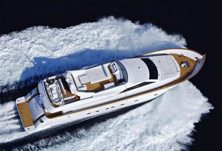 GIOE I | 2009 30m (98’4″ ) Luxury Flybridge Performance Motor Yacht from Italian shipyard Tecnomar