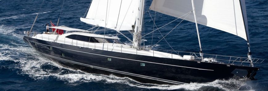 GUILLEMOT | 2004 42.9m (140’9″) Ed Dubois design Luxury Sloop Aluminium Sail Yacht built by Dutch shipyard VITTERS