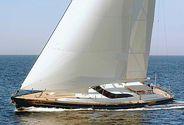 GUILLEMOT | 2004 42.9m (140’9″) Ed Dubois design Luxury Sloop Aluminium Sail Yacht built by Dutch shipyard VITTERS