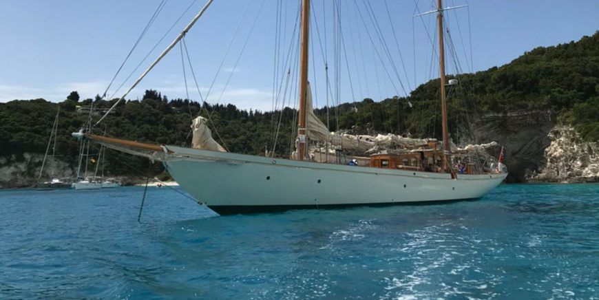 HALCYON | 1929 28.96m (95′) Classic Cruising Sail Yacht from British shipbuilder John Thornycroft