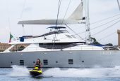 HUTIANE | 2011 32.44m (106’4″ ) Luxury Aluminium Catamaran Sail Yacht from Italian shipyard Cuneo Marine