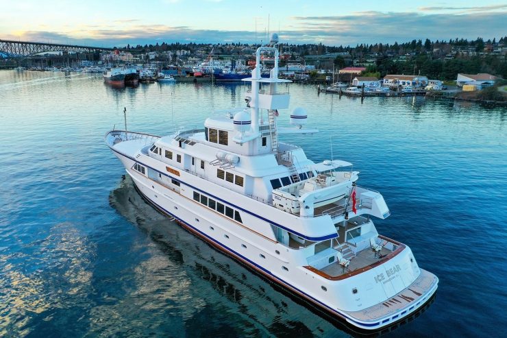 ICE BEAR | 1988 52m (171′) Classic Tri-Deck Luxury Steel Motor Yacht built by renowned Dutch shipyard Feadship