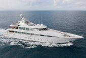 LA TANIA | 2001 49m (160’9″) Tri-Deck Luxury Steel Motor Yacht from French shipyard CMN