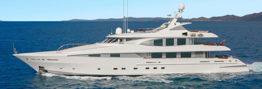 LA TANIA | 2001 49m (160’9″) Tri-Deck Luxury Steel Motor Yacht from French shipyard CMN