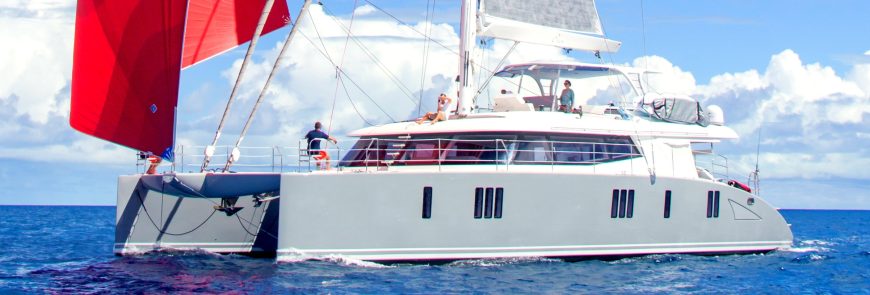 ORION | 2017 22.56m (74′) Luxury Flybridge Catamaran Sail Yacht from Polish shipyard SUNREEF