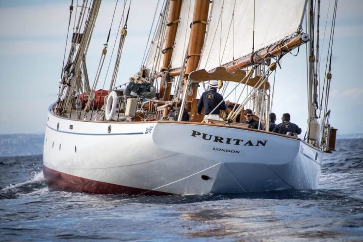 PURITAN | 1930 38.4m (125’9″) Classic Steel Schooner Cruising Sail Yacht from American shipyard Electric Boat