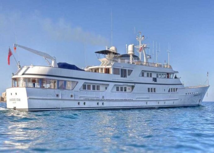 SANSSOUCI STAR | 1982 53.5m (175’5″) Luxury Explorer Steel Motor Yacht from German shipyard Husumer