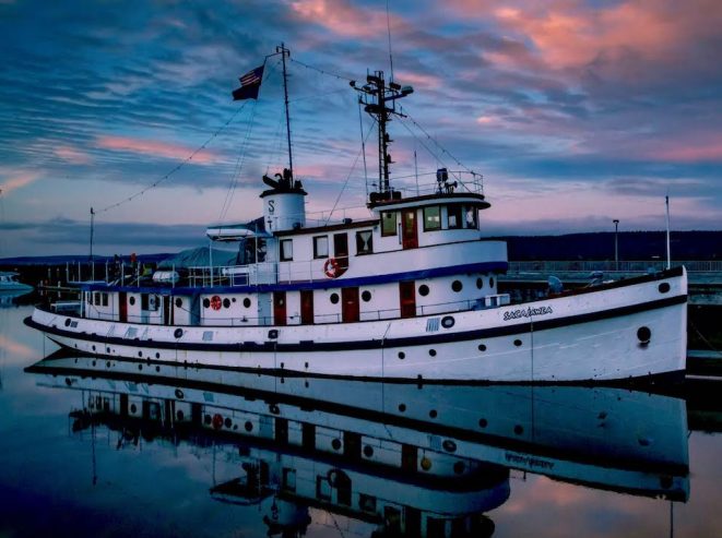 Sacajawea | 1936 38.1m (124’9″) Classic Steel Explorer Motor Yacht from American shipyard Lake Washington