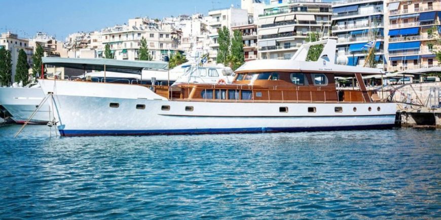 AMANDA | 1956 23.77m (78′) Classic Wood Cruising Motor Yacht from British shipyard Graham Bunn Norfolk